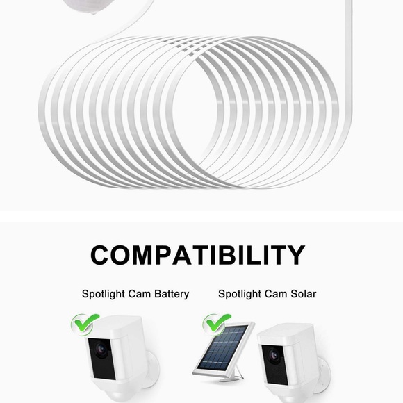 Other - Power Adapter for Ring Spotlight Cam Battery, with 25Ft/7.5m Weatherproof.